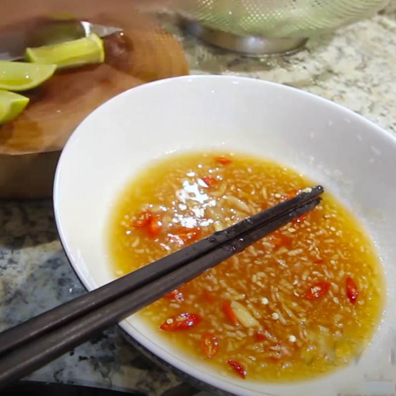 Bước 6 Làm nước trộn gỏi Gỏi bò Thái Lan ngũ sắc