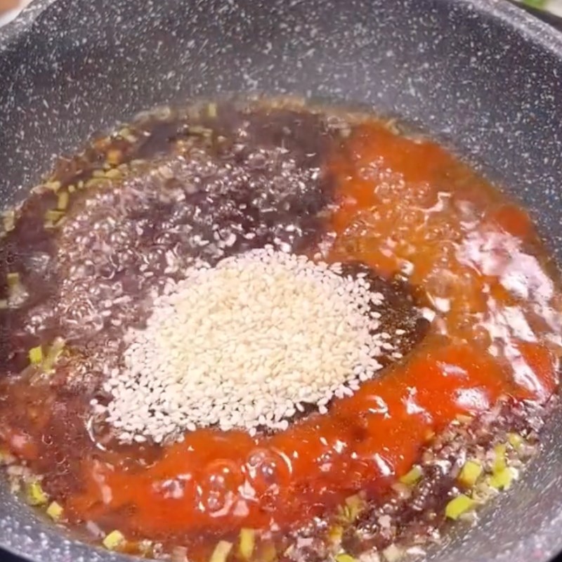 Bước 5 Làm nước xốt Đậu hũ hấp nấm (Công thức được chia sẻ bởi Tiktok Bếp chay XANH)