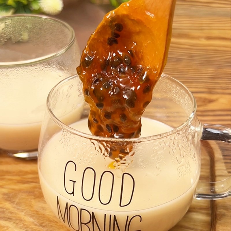 Bước 3 Làm panacotta chanh dây Panacotta chanh dây (Công thức được chia sẻ từ TikTok Cách Nấu Ngon cùng Cách Nấu Ngon)