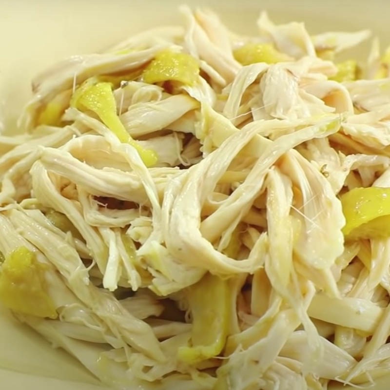 Bước 4 Làm phở trộn gà Phở gà trộn sa tế