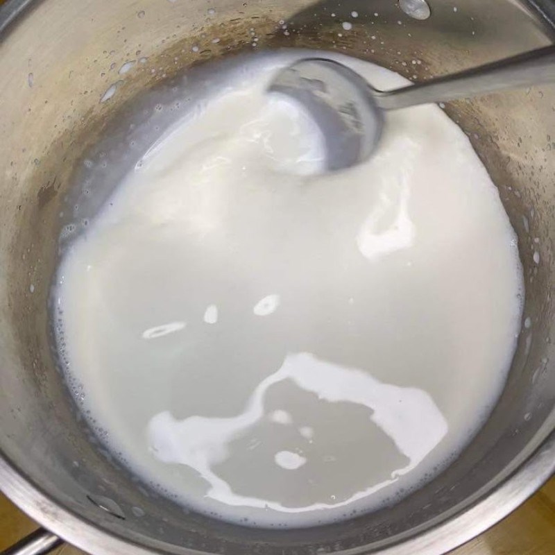 Bước 1 Làm pudding sữa Panna cotta chanh dây (chanh leo)