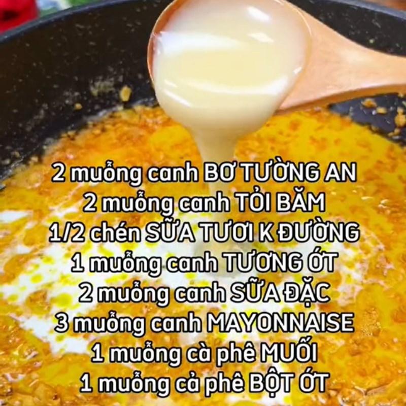 Bước 3 Làm sốt Gà chiên sốt bơ tỏi (Công thức được chia sẻ từ Tiktok Cách Nấu Ngon cùng Cách Nấu Ngon)