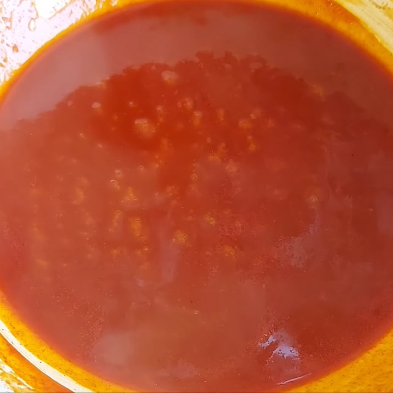 Bước 4 Làm sốt kim chi Kim chi rau muống