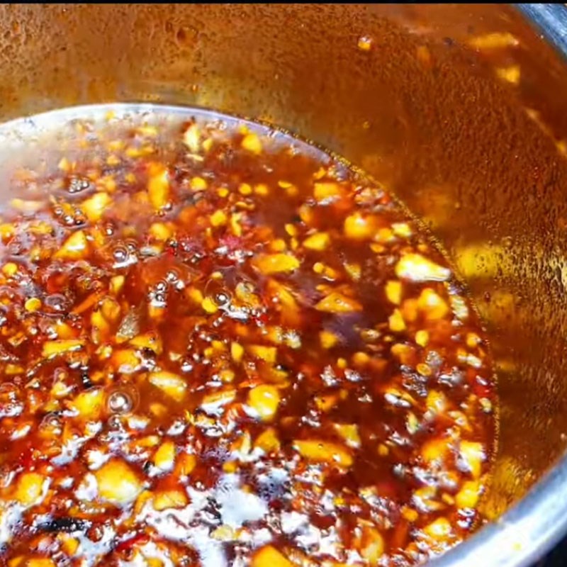 Bước 3 Làm sốt Thái Chân gà sốt Thái cóc non