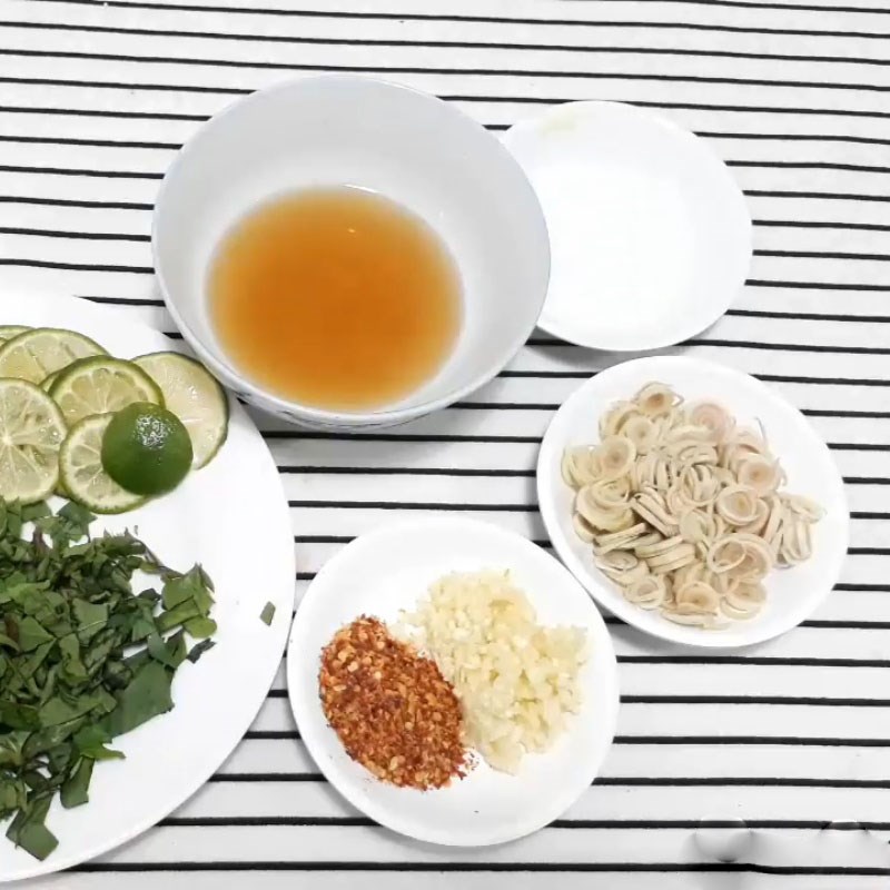 Bước 2 Làm sốt trộn Gỏi lưỡi heo chua cay