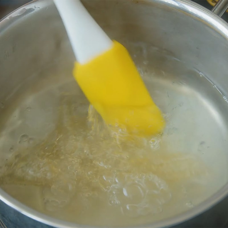 Bước 3 Làm thạch vải Panna cotta thạch vải