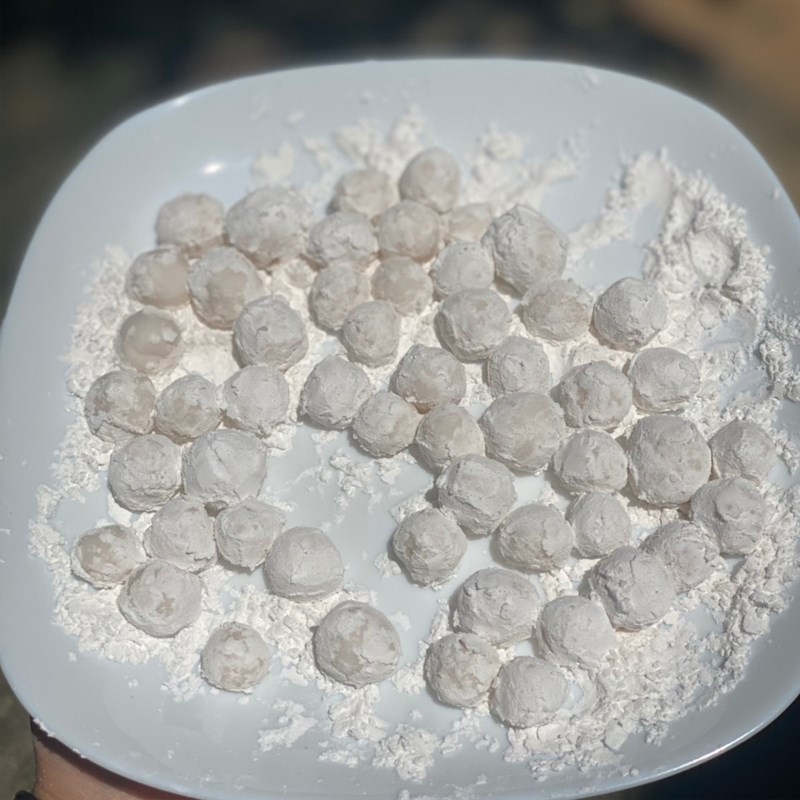 Bước 2 Làm trân châu Tàu hủ bằng bột rau câu trân châu nước đường
