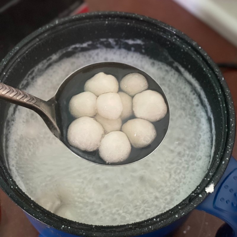 Bước 2 Làm trân châu Tàu hủ bằng bột rau câu trân châu nước đường
