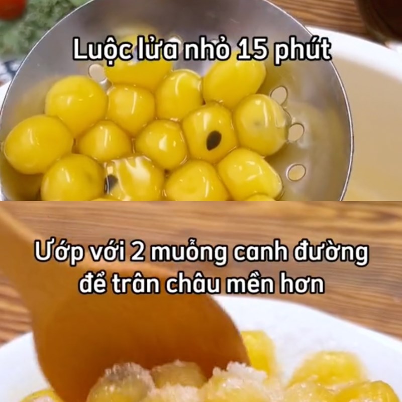 Bước 4 Làm trân châu chanh dây Trà mận hà nội (Công thức từ tiktok Cách Nấu Ngon cùng Cách Nấu Ngon)