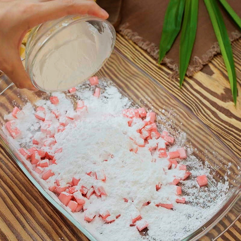 Bước 2 Làm trân châu dừa Chè sầu riêng
