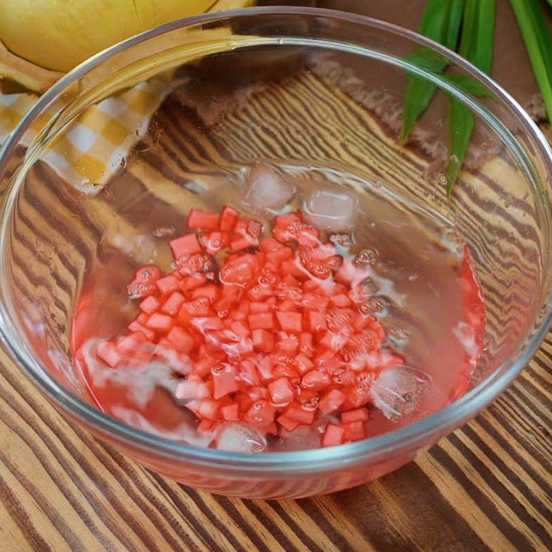 Bước 2 Làm trân châu dừa Chè sầu riêng