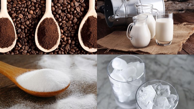 Nguyên liệu món ăn dalgona latte