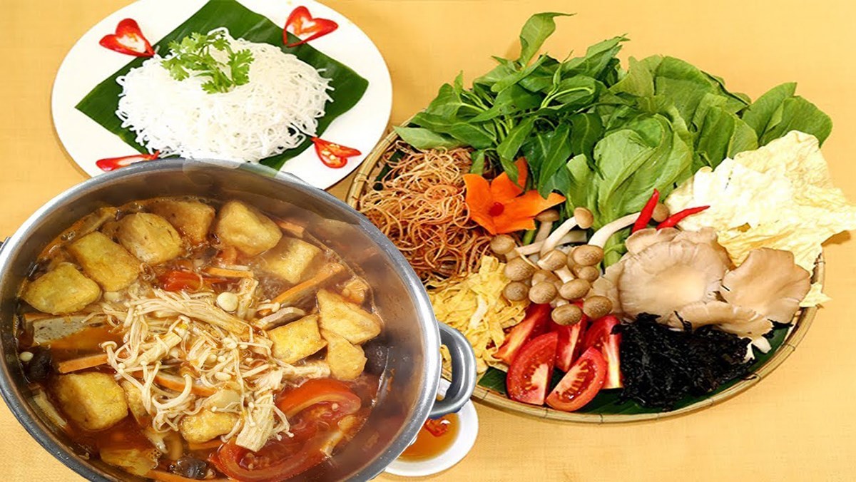 Lẩu nấm thái chay