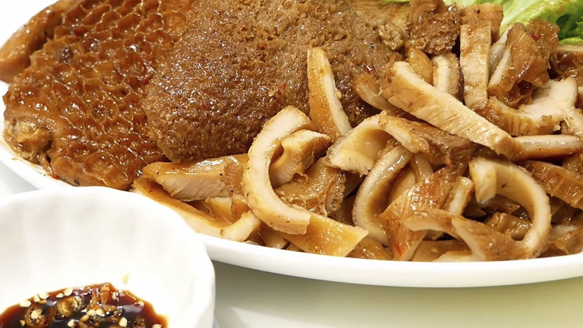 Lòng bò khìa bằng nồi áp suất điện