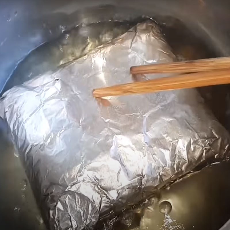 Bước 3 Luộc chả cua Chả cua chay