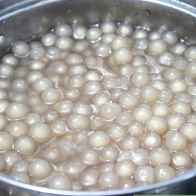 Bước 2 Luộc trân châu Trân châu từ bột năng
