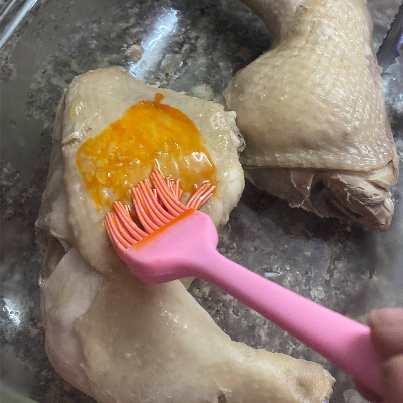 Bước 1 Luộc gà Cơm gà Hải Nam (công thức chia sẻ từ người dùng)