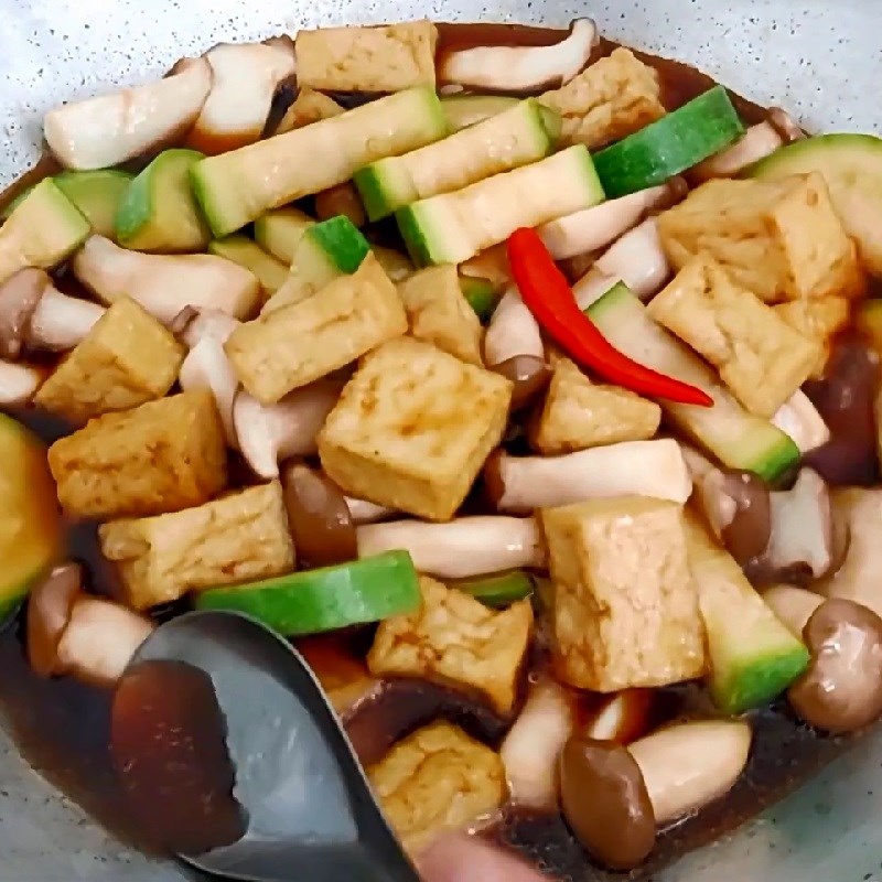 Bước 3 Hoàn thành Bầu kho đậu hũ