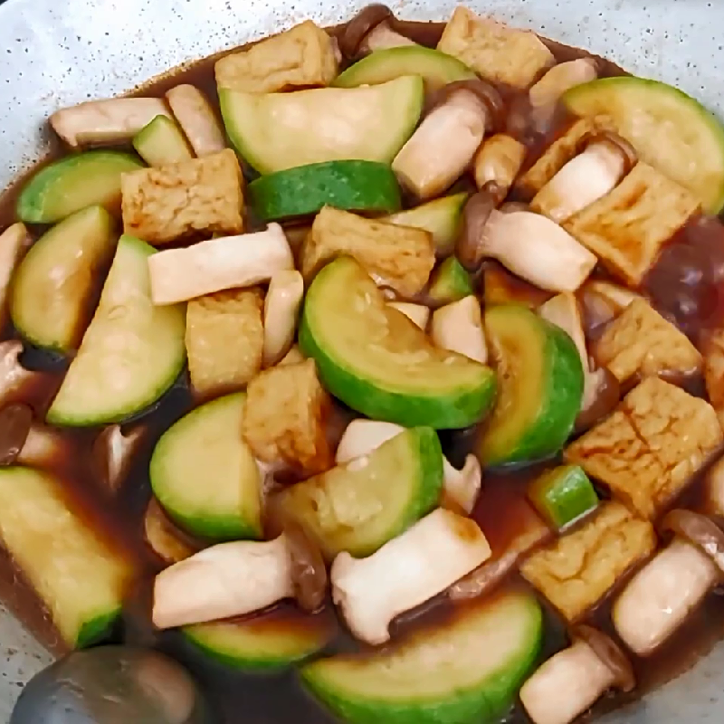 Bước 4 Thành phẩm Bầu kho đậu hũ