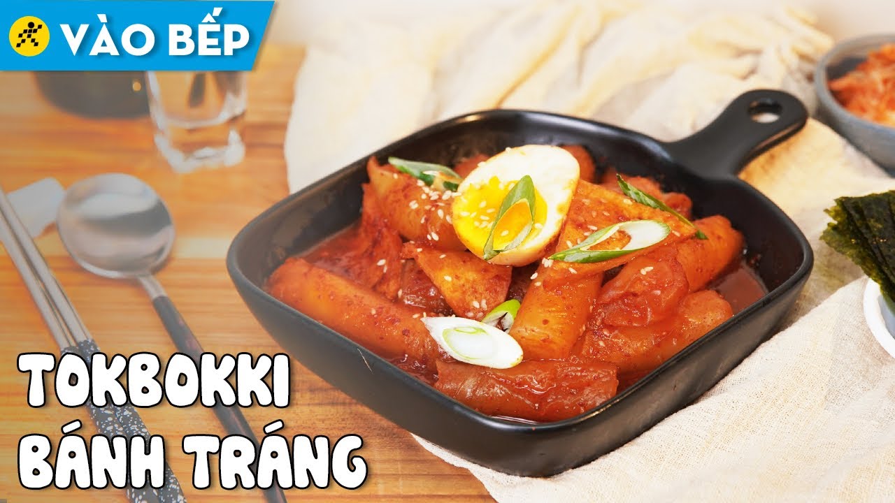 Tokbokki phô mai bằng bánh tráng - Cách Nấu Ngon