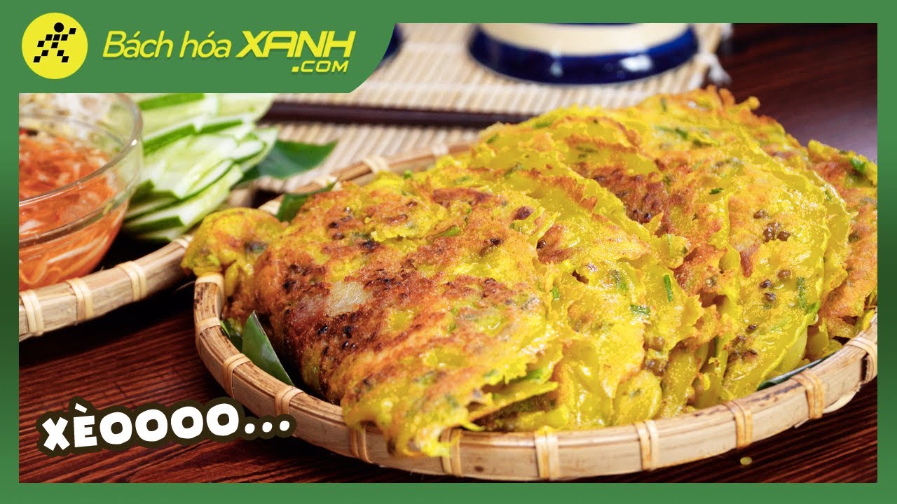 Bánh xèo miền Tây từ bột pha sẵn