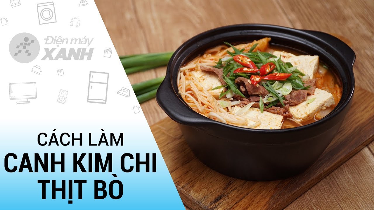 Canh kim chi thịt bò