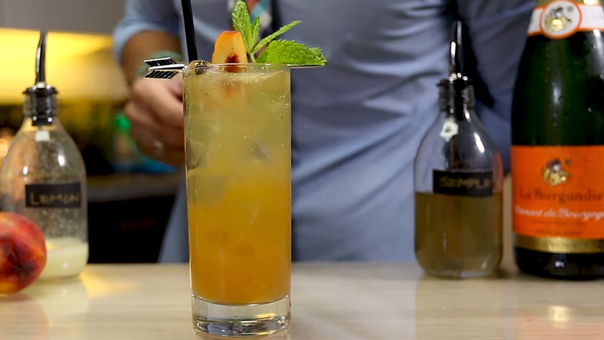 Mojito đào có cồn