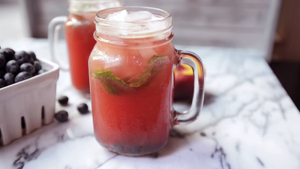 Mojito việt quất đào