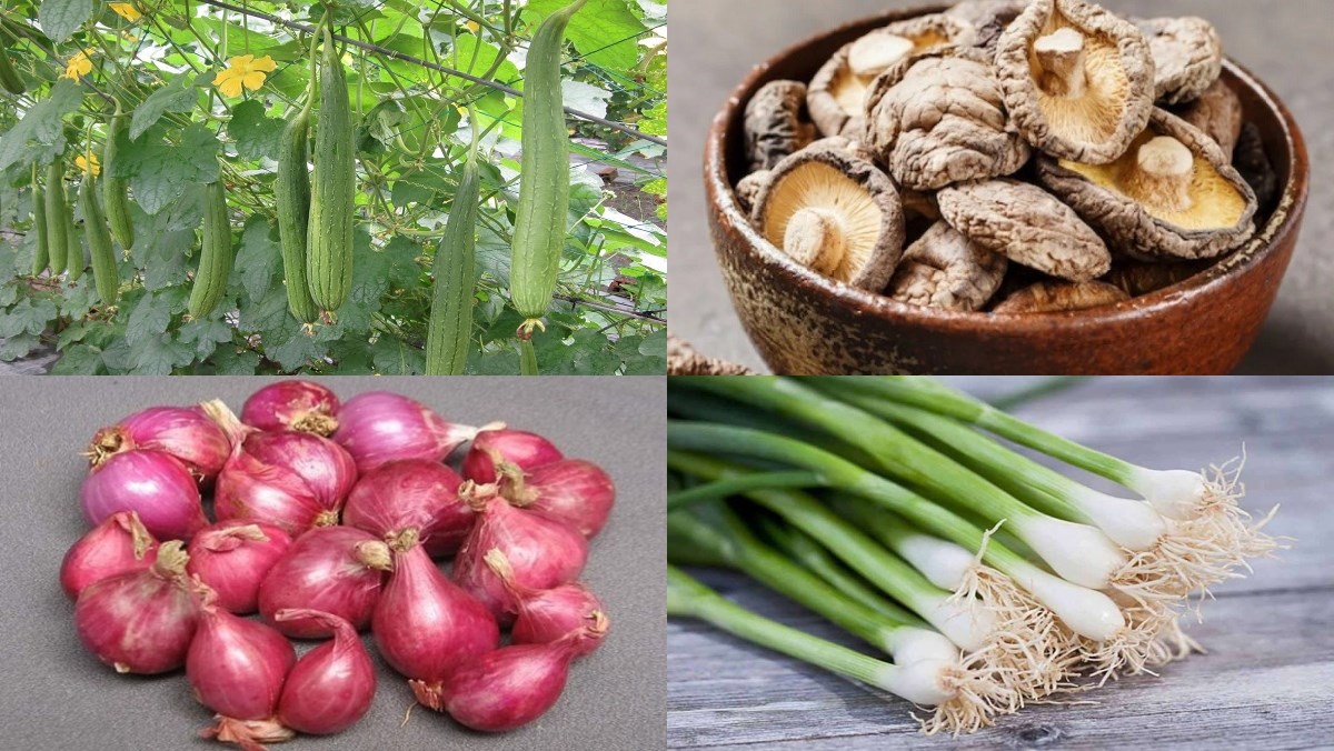 Nguyên liệu món ăn mướp xào chay