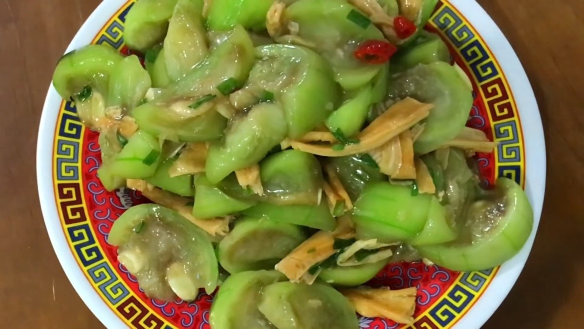 Mướp xào tàu hũ ky chay