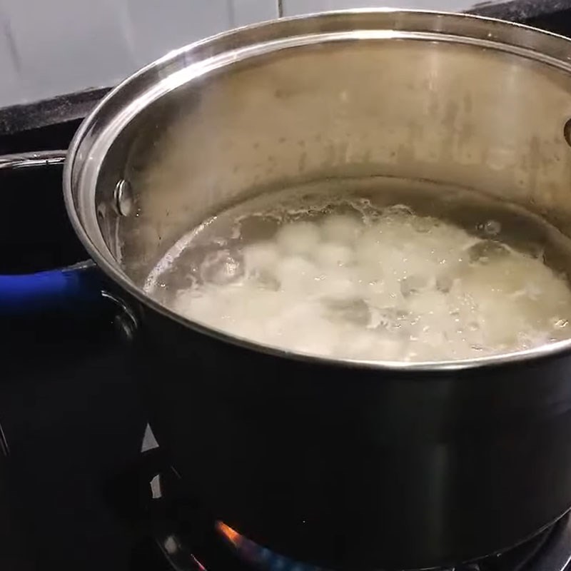 Bước 4 Nấu bánh Bánh trôi chay đậu xanh