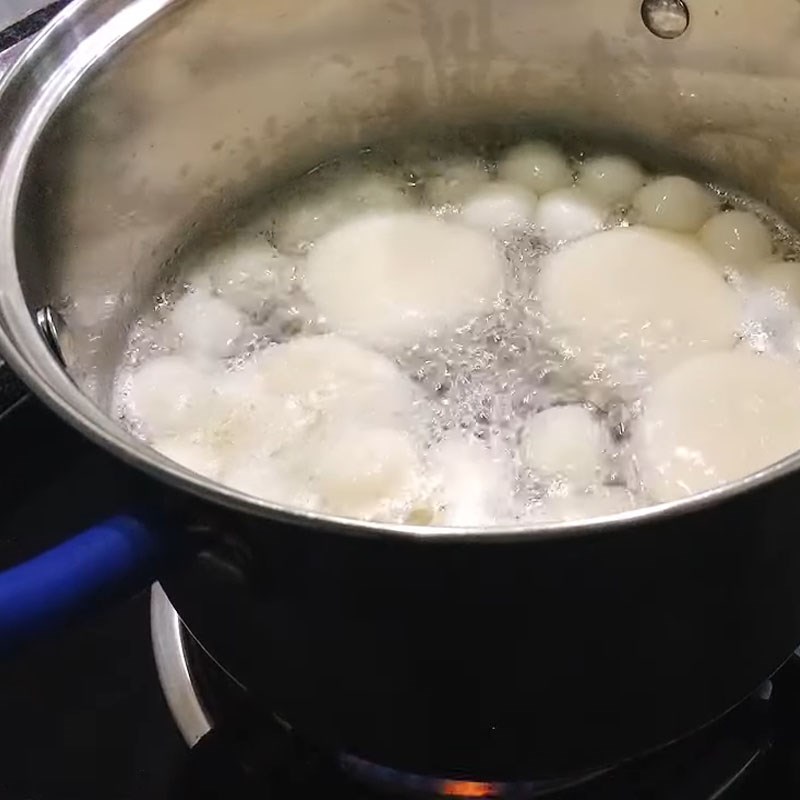 Bước 4 Nấu bánh Bánh trôi chay đậu xanh