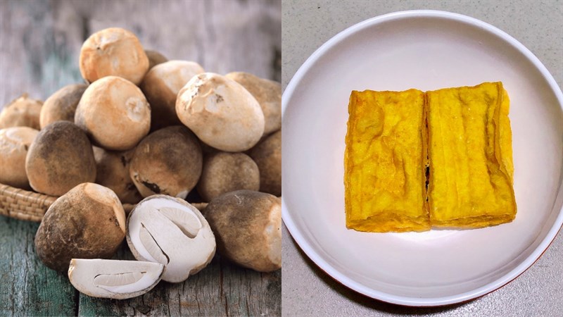 Nguyên liệu món ăn nấm rơm xào đậu hũ chay