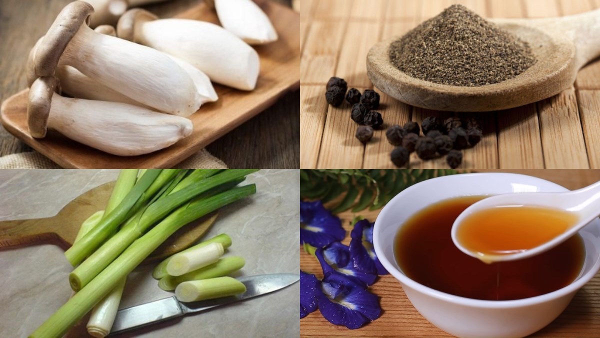 Nguyên liệu món ăn nấm đùi gà kho