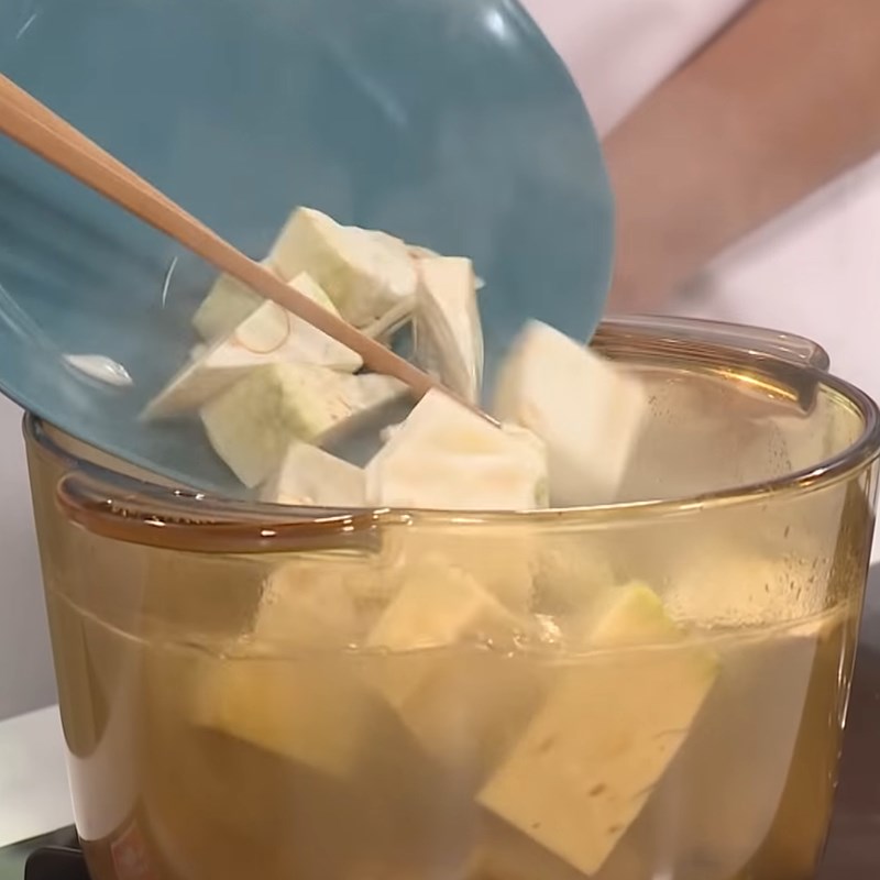 Bước 4 Nấu canh Canh mít non nấu sườn
