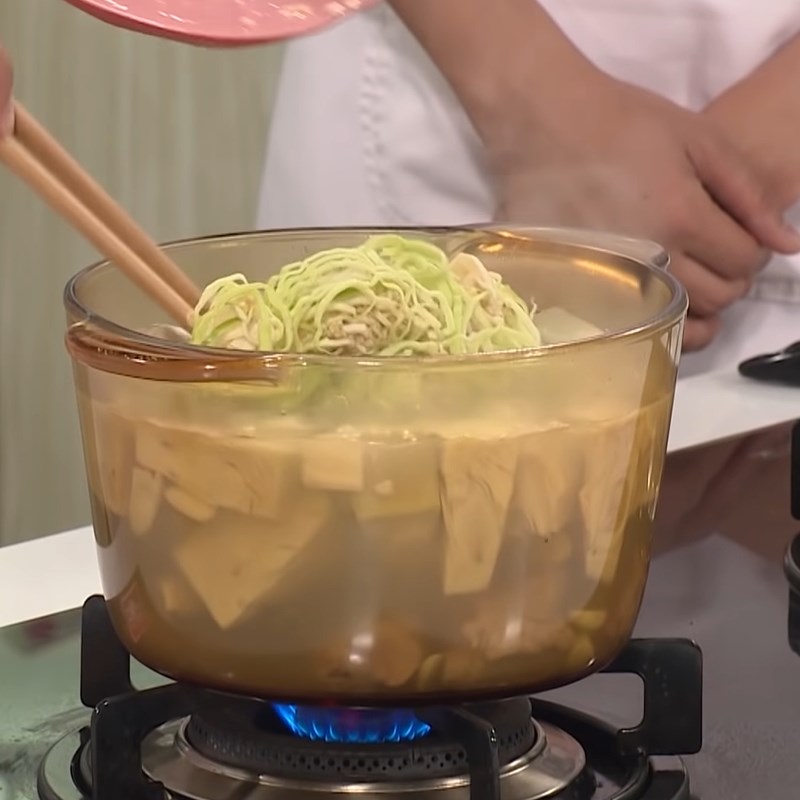 Bước 4 Nấu canh Canh mít non nấu sườn