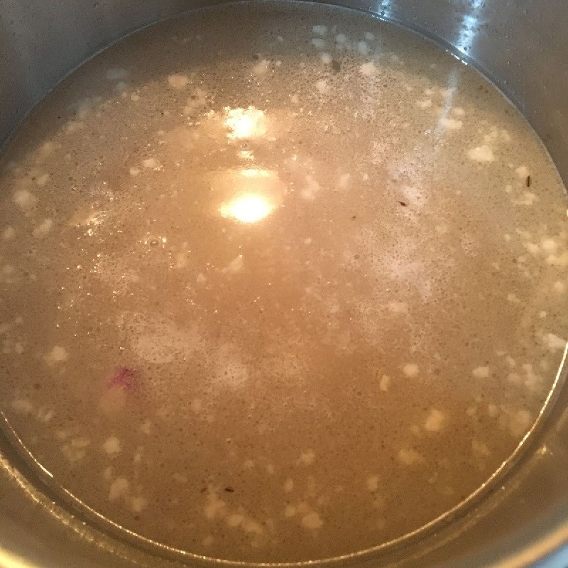 Bước 3 Nấu canh Canh khổ qua thịt băm