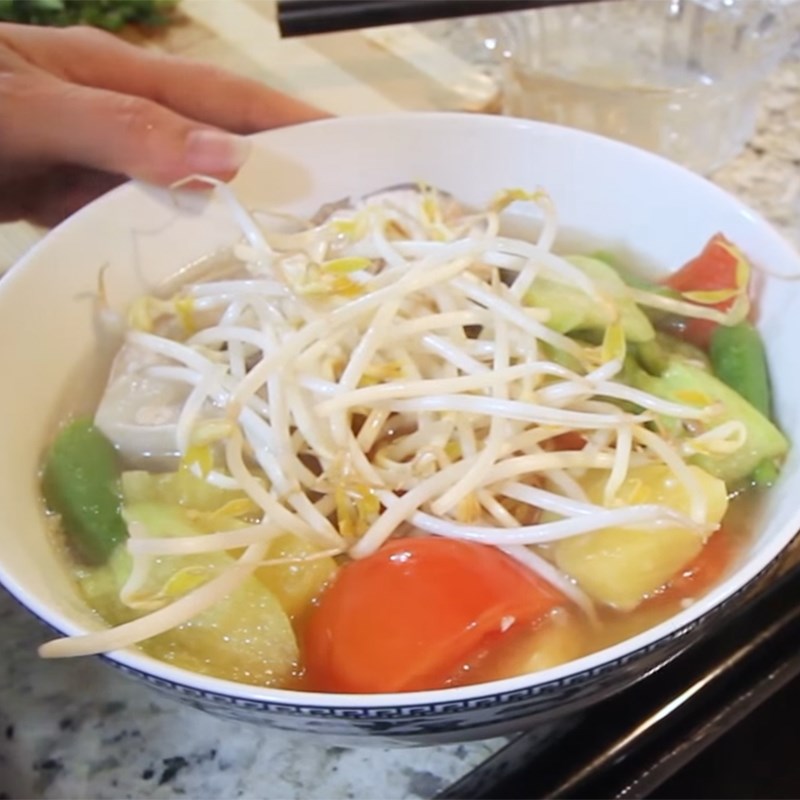 Bước 4 Nấu canh Canh chua cá bông lau