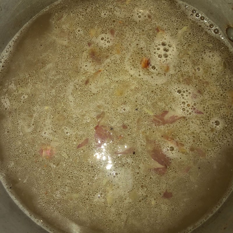 Bước 3 Nấu canh Canh rau ngót nấu tôm khô