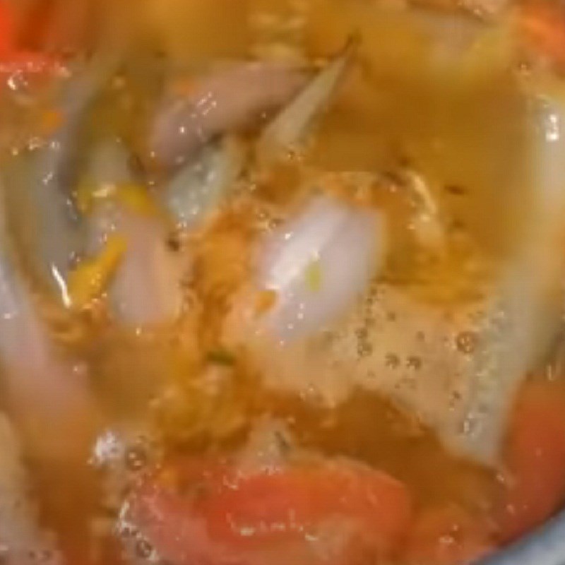 Bước 3 Nấu canh Canh chua cá khoai