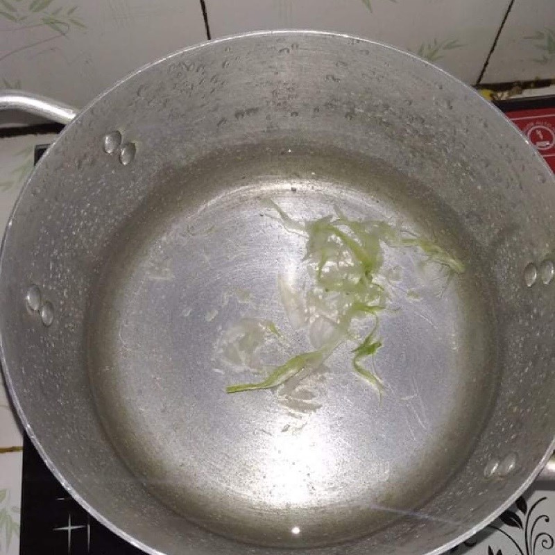 Bước 3 Nấu canh Canh cải ngọt thịt bằm
