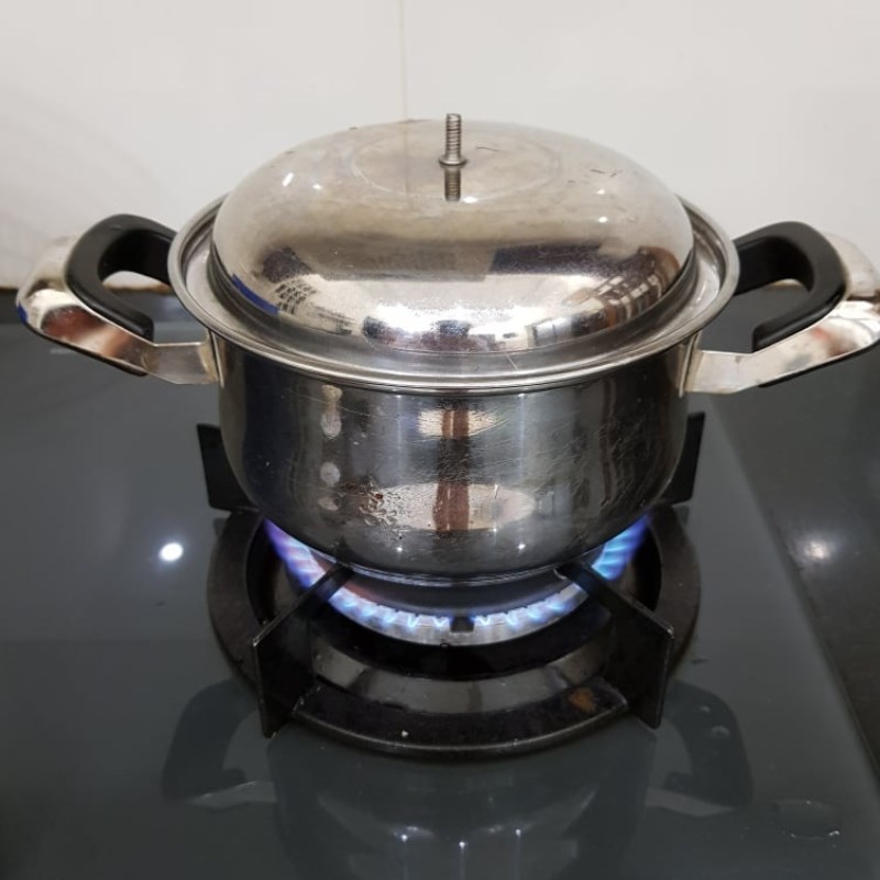 Bước 3 Nấu canh Canh cải cá rô