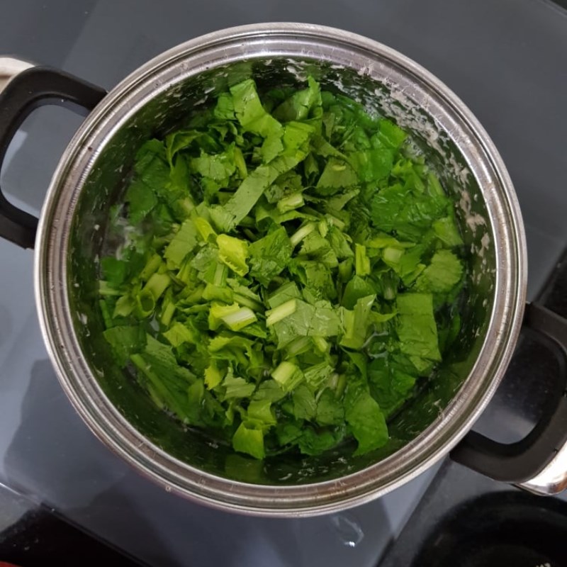 Bước 3 Nấu canh Canh cải cá rô