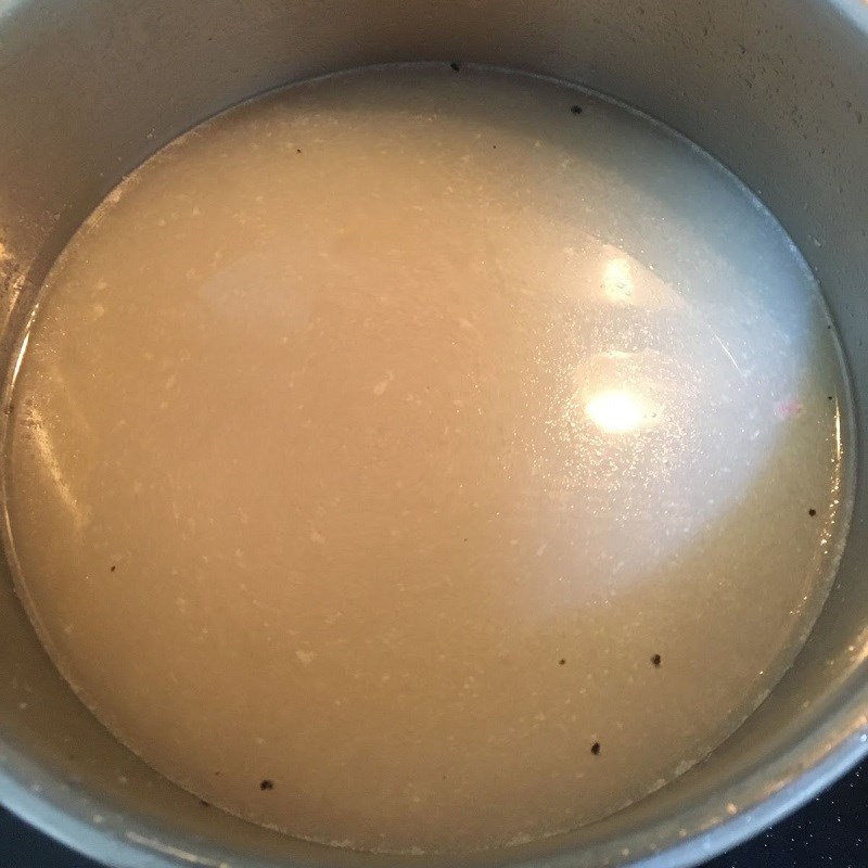 Bước 2 Nấu canh Canh nghêu rau muống