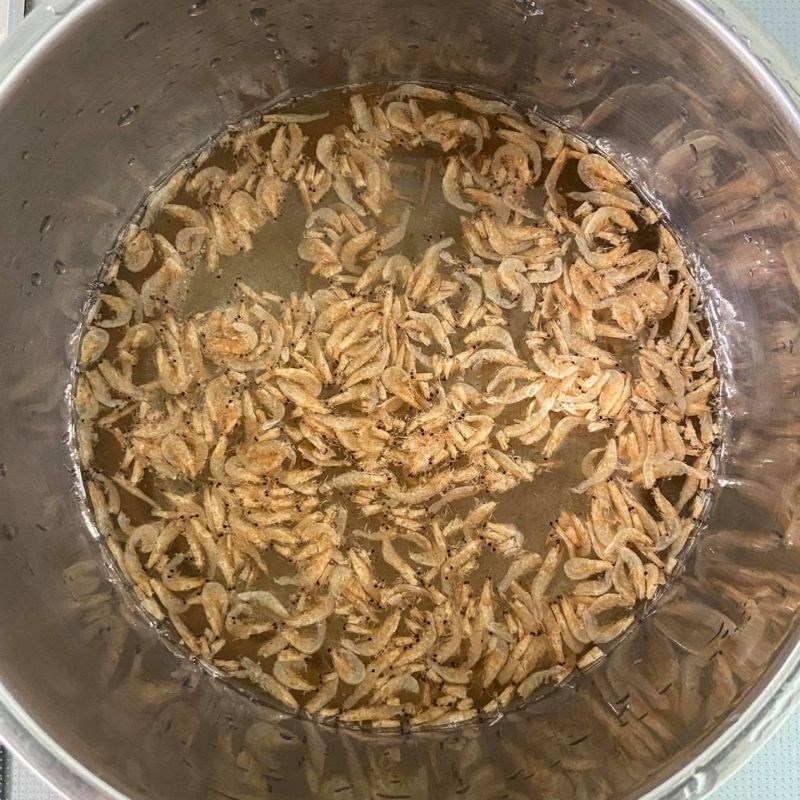 Bước 2 Nấu canh bầu với tép khô Canh bầu nấu tép khô