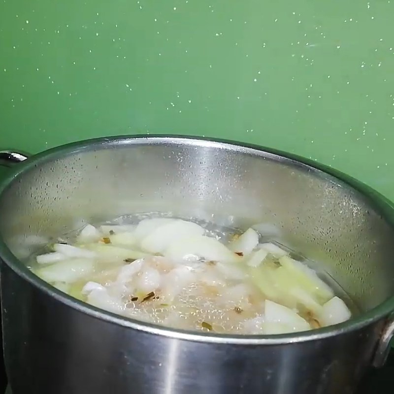 Bước 3 Nấu canh bí đao với sò điệp Canh cồi sò điệp