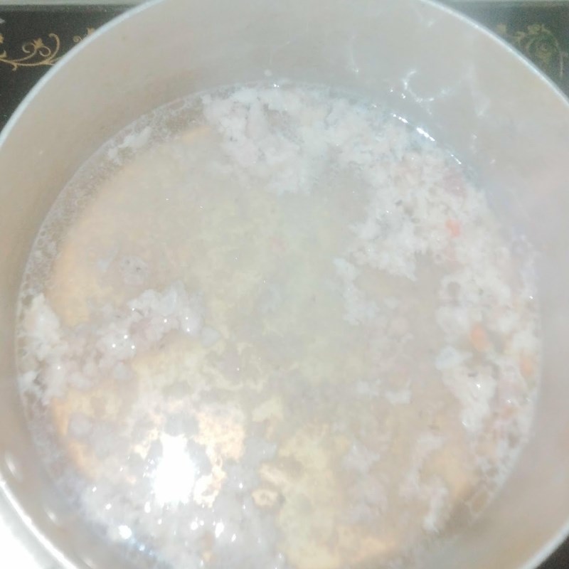 Bước 2 Nấu canh bí đỏ thịt bằm Canh bí đỏ thịt bằm (công thức được chia sẻ từ người dùng)