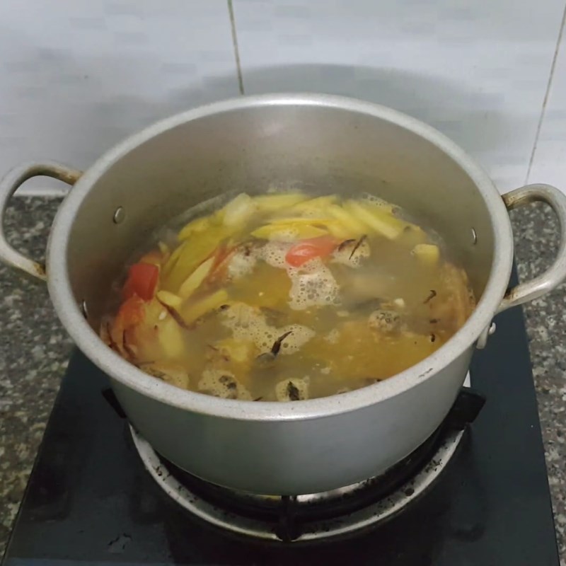 Bước 5 Nấu canh cua Canh cua nấu khế