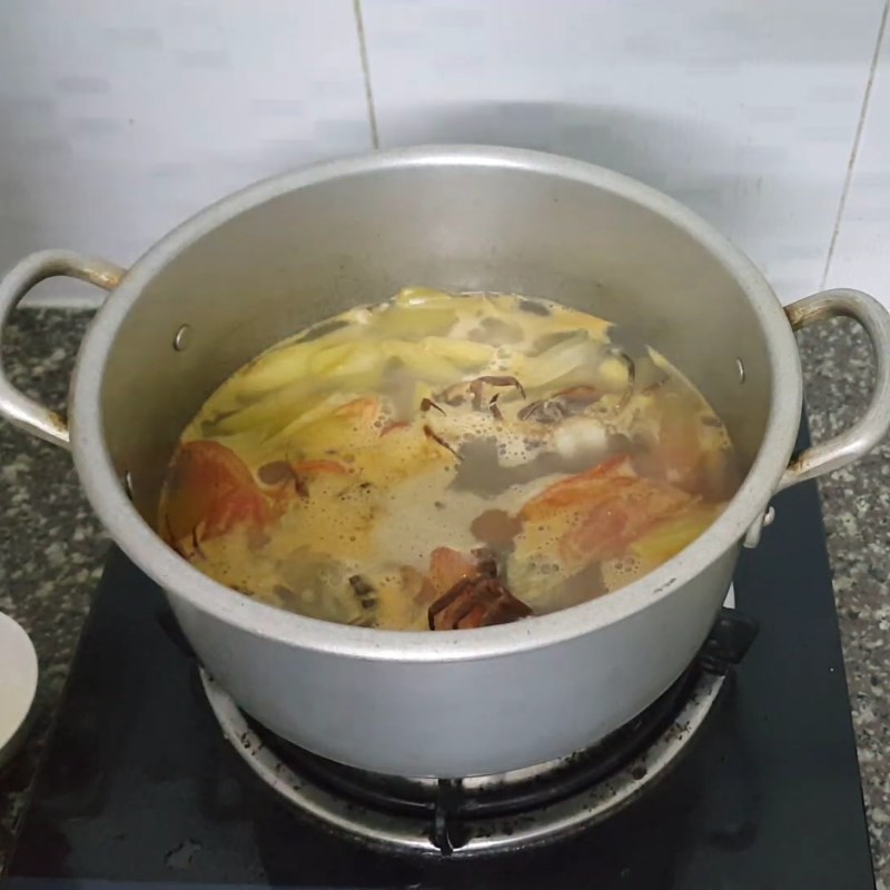 Bước 5 Nấu canh cua Canh cua nấu khế