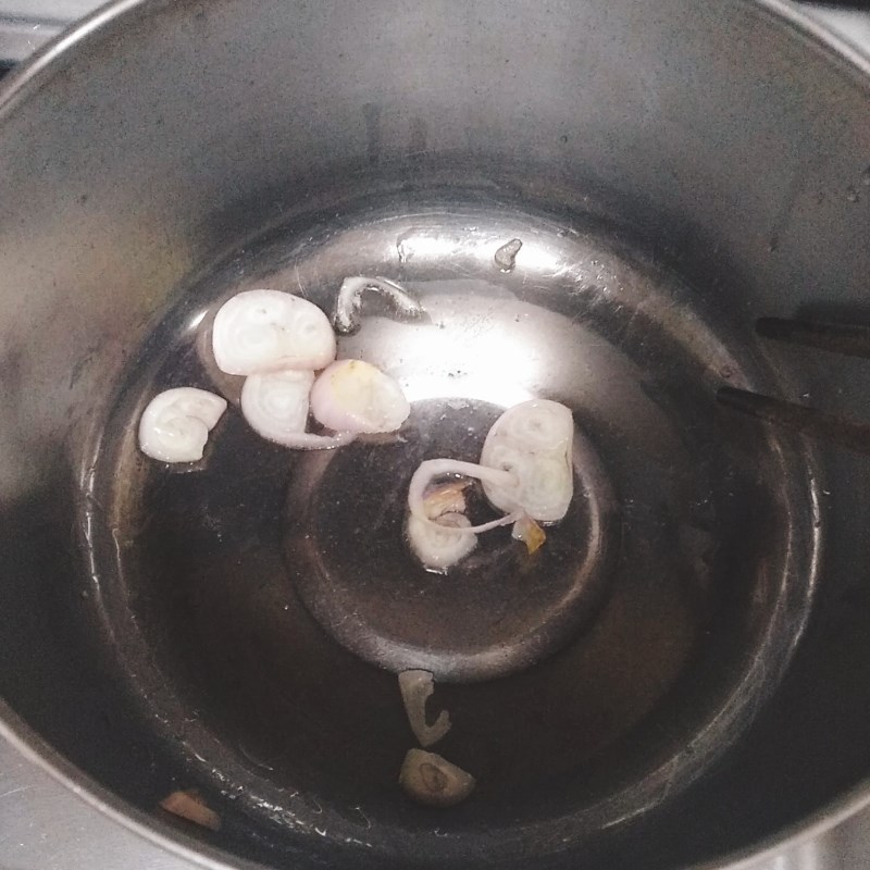 Bước 2 Nấu canh rau đắng với tôm Canh rau đắng nấu tôm